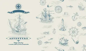 Bộ sưu tập con thuyền buồm file vector mẫu HH190