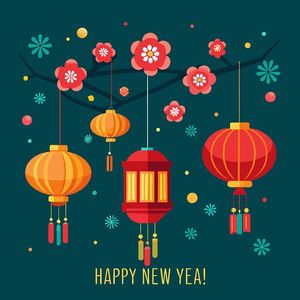 Đèn lồng trang trí trong ngày lễ tết file vector mẫu CR298
