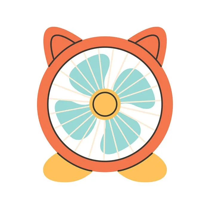 Hình ảnh cái quạt file vector mẫu OC9