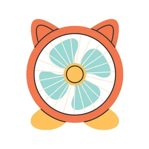 Hình ảnh cái quạt file vector mẫu OC9