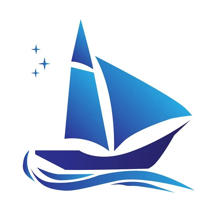 Hình ảnh cánh thuyền buồm ra khơi file vector mẫu HH220