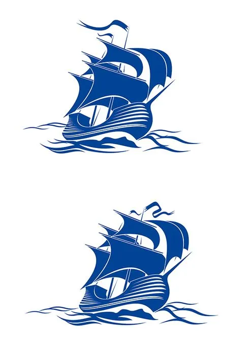 Bộ sưu tập cánh buồm file vector mẫu HH183