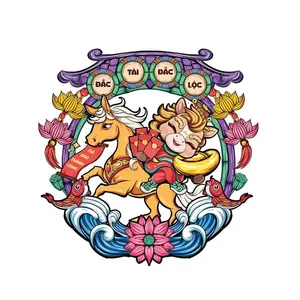 Linh Vật Ngựa Tết, Minh Họa Vector Hoạt Hình Độc Đáo – File EPS