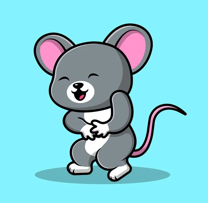 Chuột Hoạt Hình Dễ Thương - Minh Họa Vector EPS Đáng Yêu