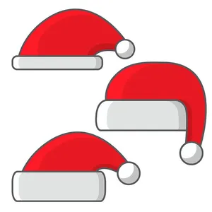 Hình ảnh chiếc mũ ông già noel file vector mẫu CR1845