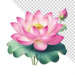 Hình ảnh bông hoa sen file PNG mẫu CR1605