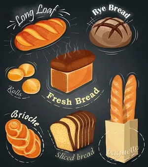 Bộ Sưu Tập Bánh Mì Minh Họa Vector - Hoàn Hảo cho Thiết Kế Đồ Họa