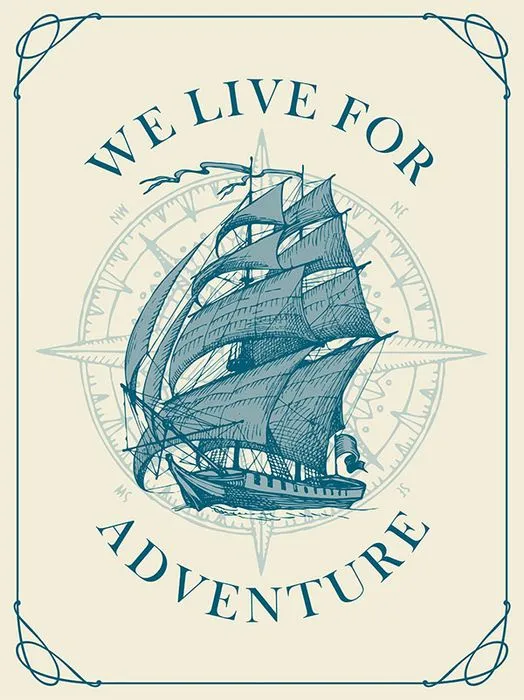 Hình ảnh con thuyền buồm ra khơi file vector mẫu HH188