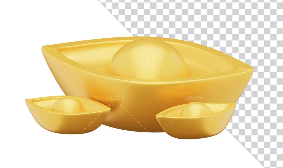 Hình ảnh thỏi vàng file PNG mẫu CR1925
