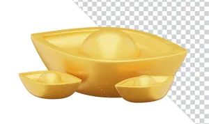 Hình ảnh thỏi vàng file PNG mẫu CR1925