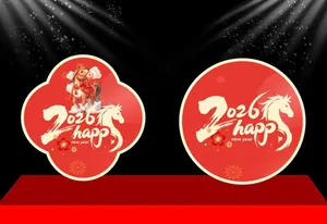 Backdrop Tết 2026 Đinh Tỵ - Phong Cách Hiện Đại & Sắc Nét