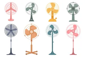 Hình ảnh cái quạt điện file vector mẫu OC86