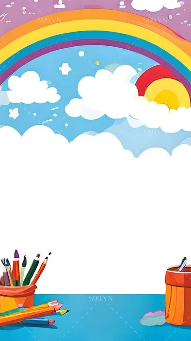 Background bé học tập edu file JPG mẫu KS113
