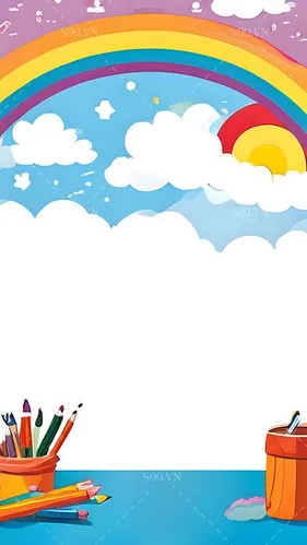 Background bé học tập edu file JPG mẫu KS113