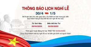Banner chào mừng ngày lễ 30/4-1/5 file PSD mẫu CR1414