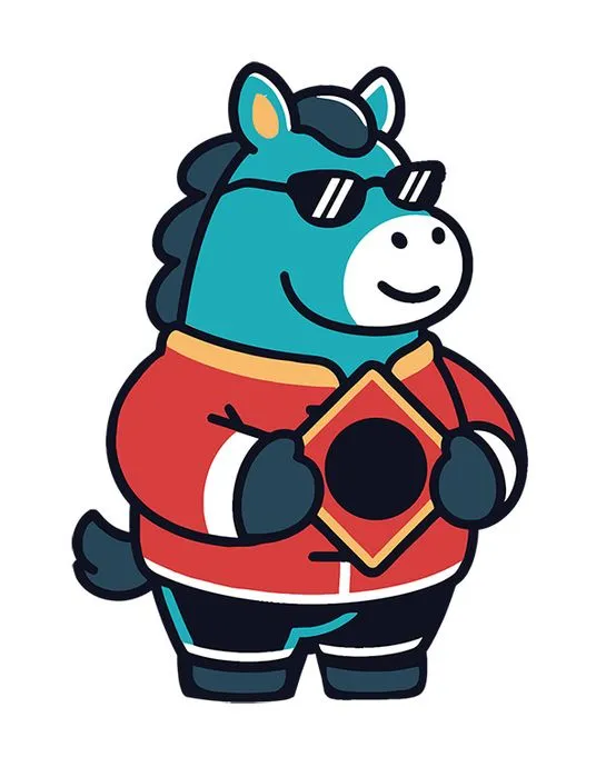 Linh Vật Ngựa Tết Bính Ngọ 2026 Minh Họa Vector Dễ Thương