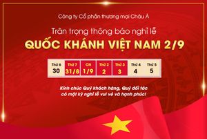 Banner thông báo nghỉ lễ 2-9 file PSD mẫu CR1330