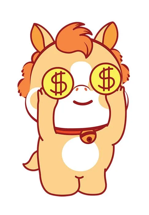 Linh Vật Ngựa Tết Tài Lộc - Vector Hoạt Hình Độc Đáo