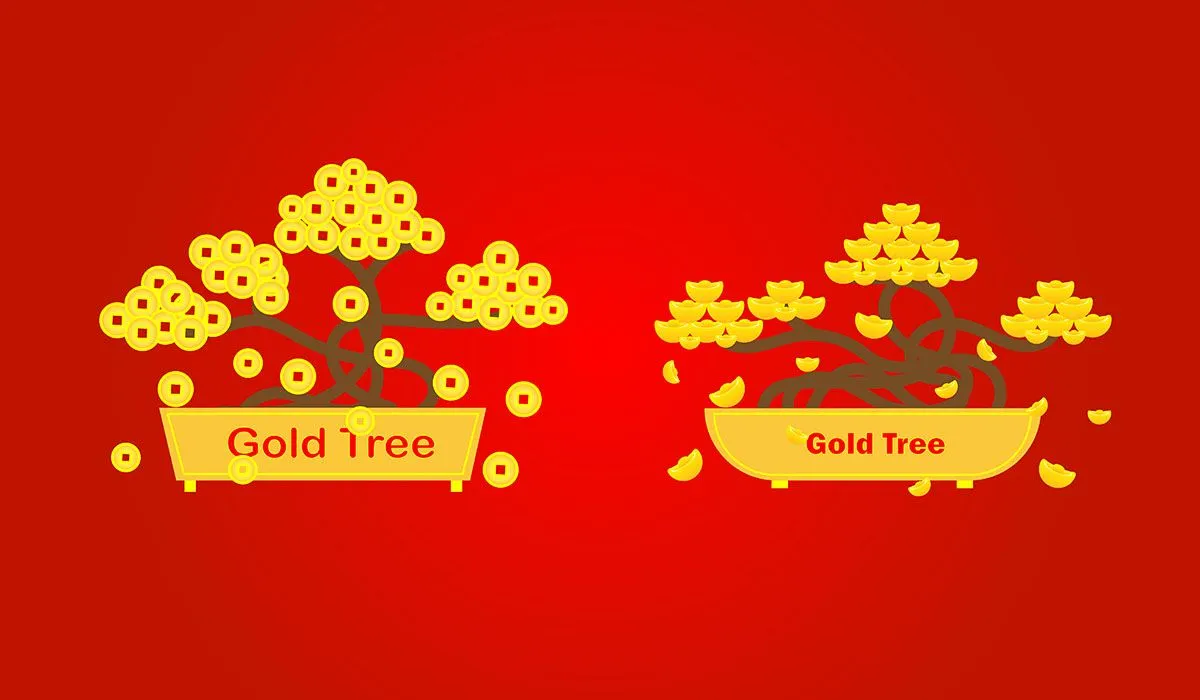 Hình ảnh thỏi vàng file vector mẫu CR1981