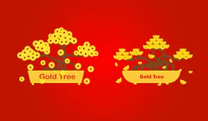 Hình ảnh thỏi vàng file vector mẫu CR1981
