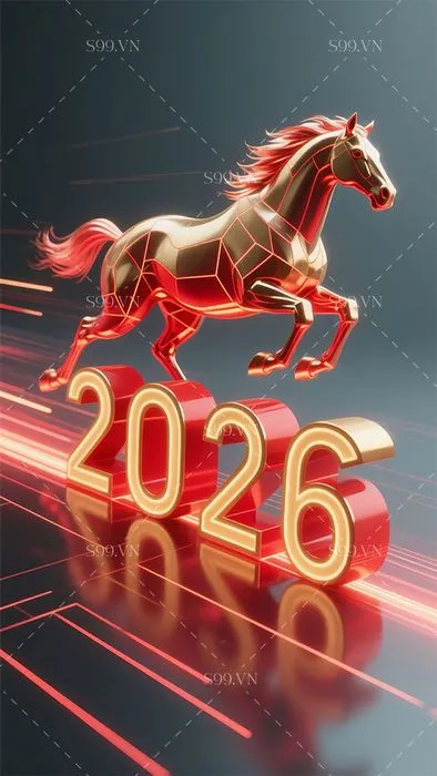 Hình Ảnh Năm Con Ngựa 2026 Tết Nguyên Đán Đồ Họa Chất Lượng Cao