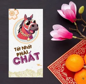 Mẫu Lì Xì 2026 Phong Cách Hiện Đại - Thiết Kế Chú Ngựa Đeo Kính Cực Chất