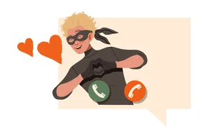 Hình ảnh người lừa đảo tình yêu online file vector mẫu LD7