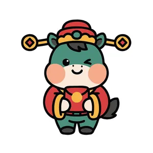 Linh Vật Ngựa Tết Bính Ngọ 2026 - Hình Minh Họa Vector Dễ Thương