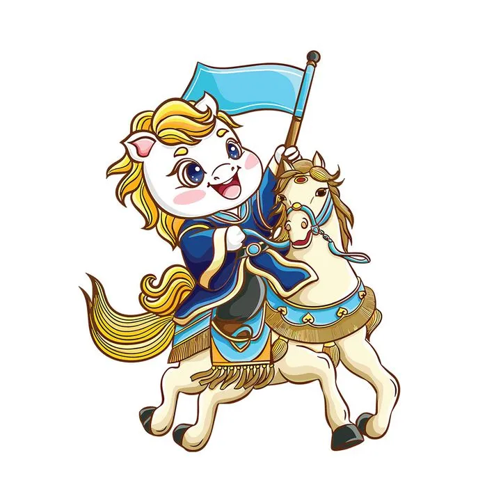 Linh Vật Ngựa Tết Bính Ngọ 2026 - Hình Minh Họa Vector Dễ Thương