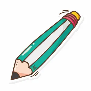 Hình ảnh cây bút chì file vector mẫu HH57