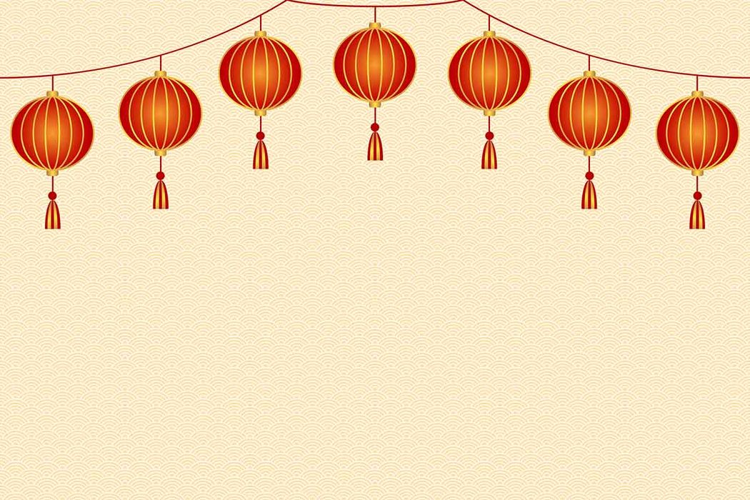 Hình ảnh đèn lồng màu đỏ trang trí ngày lễ tết file vector mẫu CR359