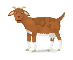 Hình ảnh chú dê file vector mẫu KS483
