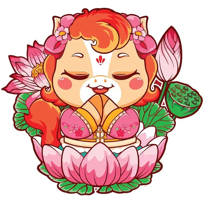 Linh Vật Ngựa Tết Dễ Thương - Minh Họa Vector EPS Độc Đáo