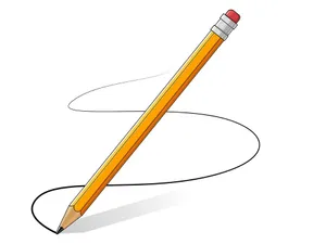 Hình ảnh cây bút chì file vector mẫu HH123