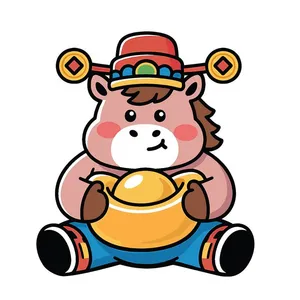 Linh Vật Ngựa Tết Bính Ngọ 2026 - Hình Minh Họa Vector Dễ Thương