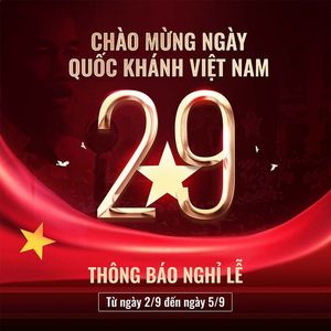 Banner thông báo nghỉ lễ Quốc khánh 2-9 file PSD mẫu CR1021