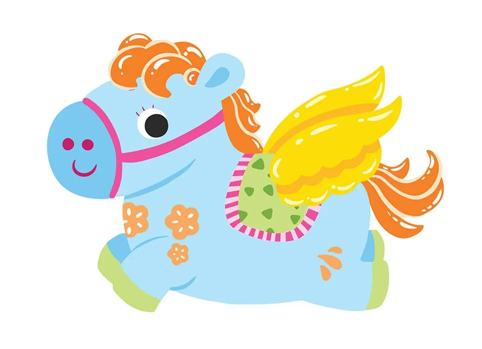 Linh Vật Ngựa Tết Dễ Thương - Hình Minh Họa EPS Vectơ