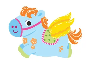 Linh Vật Ngựa Tết Dễ Thương - Hình Minh Họa EPS Vectơ