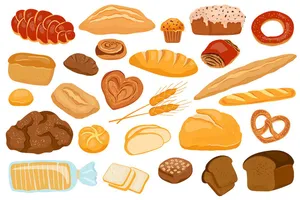 Bộ Sưu Tập Hình Minh Họa Bánh Mì Đa Dạng - Vector EPS