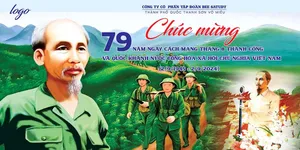 Banner chào mừng quốc khánh 2-9 file PSD mẫu KT49