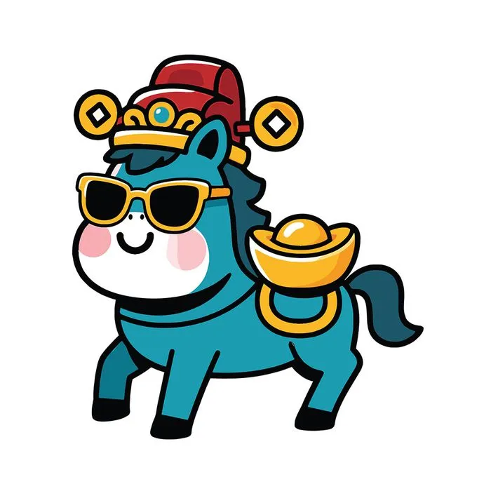 Linh Vật Ngựa Tết Bính Ngọ 2026 - Hình Minh Họa Vector Dễ Thương