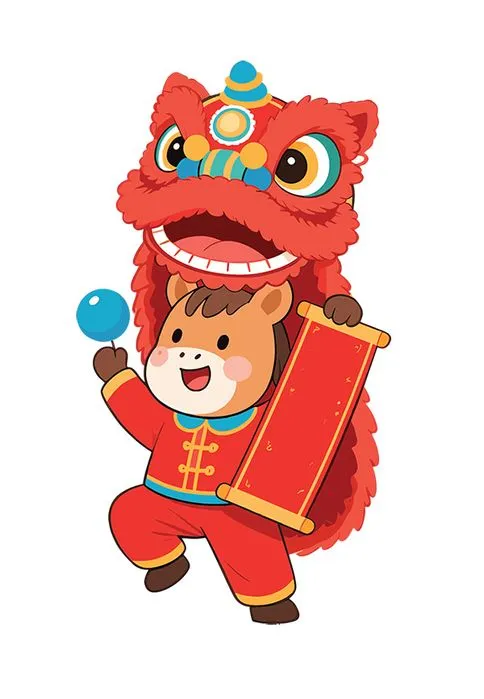 Linh Vật Ngựa Tết Bính Ngọ 2026 - Hình Minh Họa Đáng Yêu