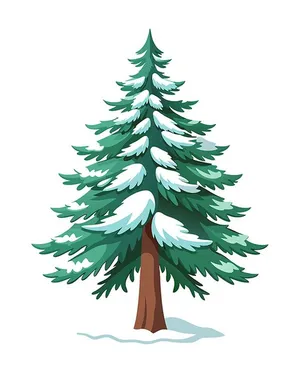 Hình ảnh cây thông file vector mẫu KS750