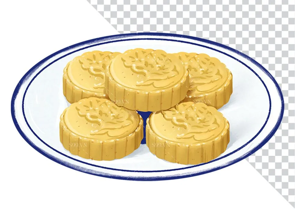 Bánh Trung Thu Minh Họa Dạng PNG - Tuyệt Đẹp Cho Mọi Thiết Kế