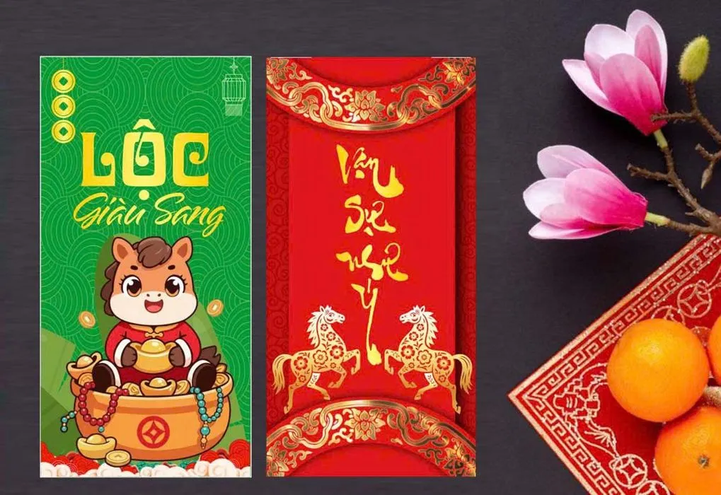 Bao Lì Xì Tết Bính Ngọ 2026 Độc Đáo – File CDR Vector Cao Cấp