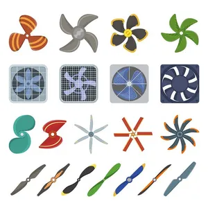 Bộ sưu tập cái quạt file vector mẫu OC18