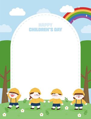 Background trẻ em vui chơi file vector mẫu CR1227