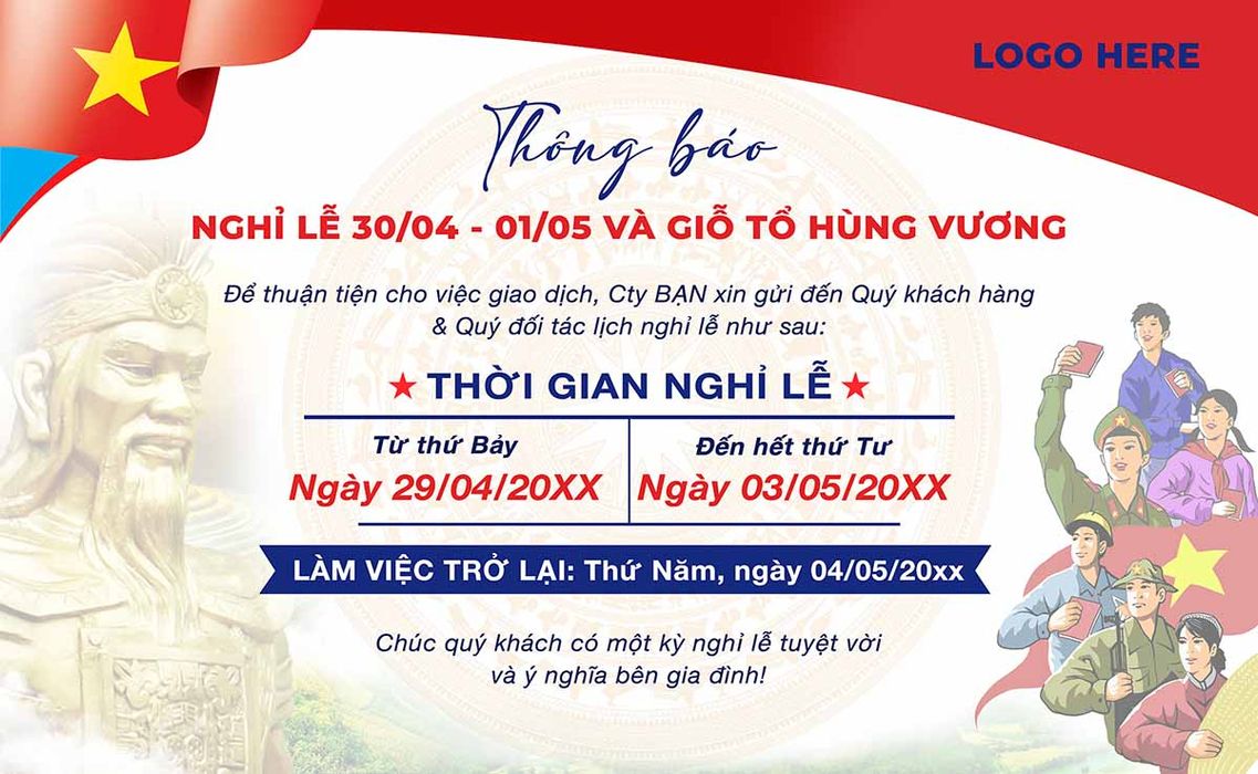 Banner chào mừng ngày lễ 30/4-1/5 file PSD mẫu CR1413