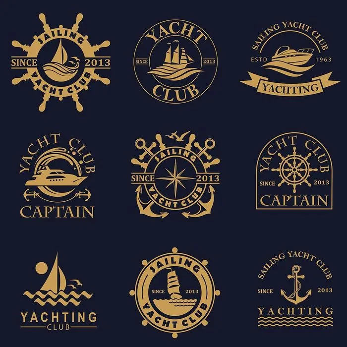 Bộ sưu tập con thuyền buồm file vector mẫu HH148