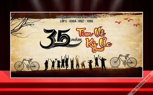 Backdrop Kỷ Niệm 35 Năm Ngày Ra Trường - Lớp Phan Đình Phùng Khóa 1992-1995